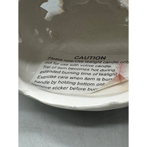 Hallmark Ceramic Snowman Tealight Holder with Green Hat & Red Scarf READ - Picture 7 of 8